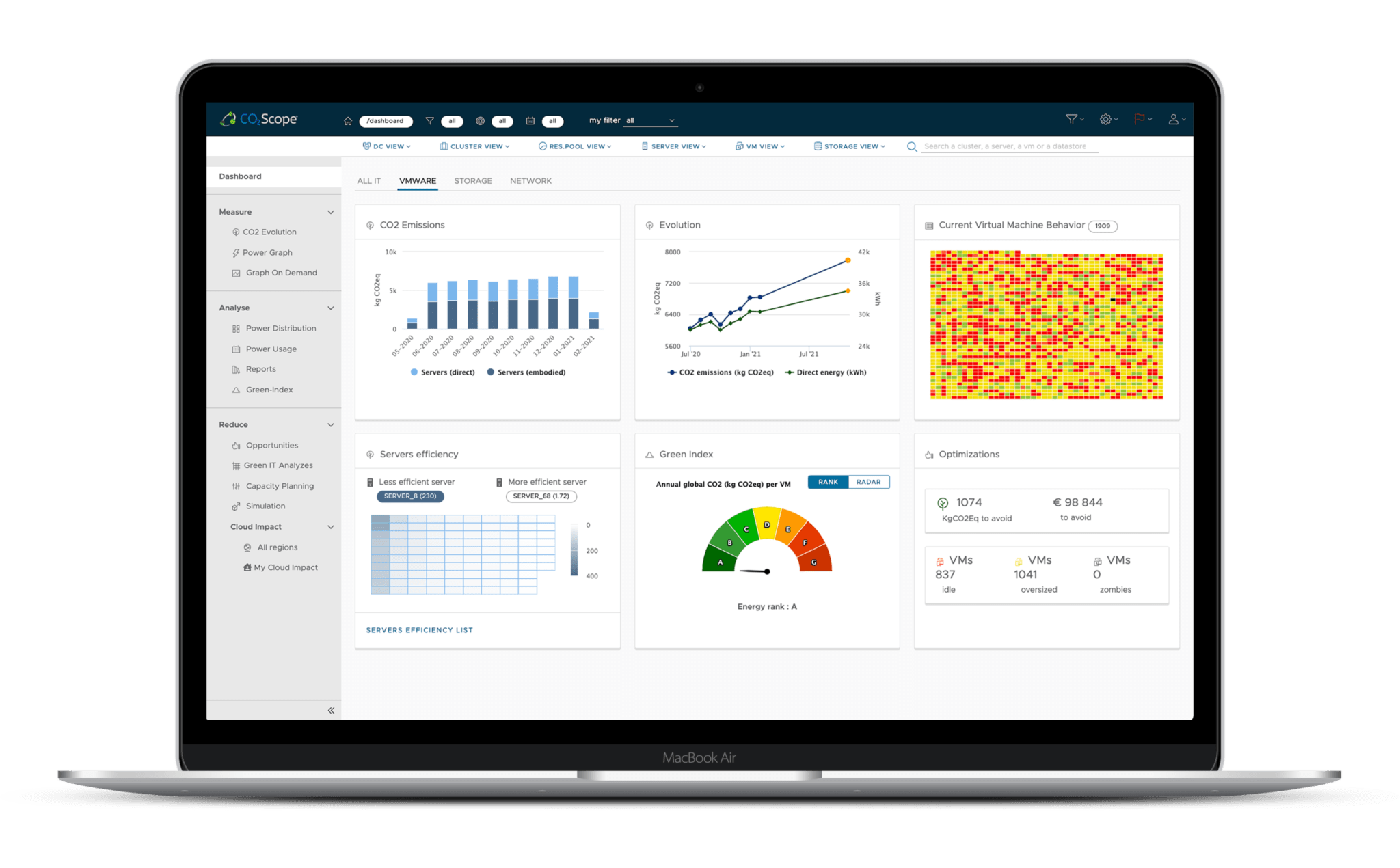 CO2Scope: reduce the carbon footprint of IT services - EasyVirt